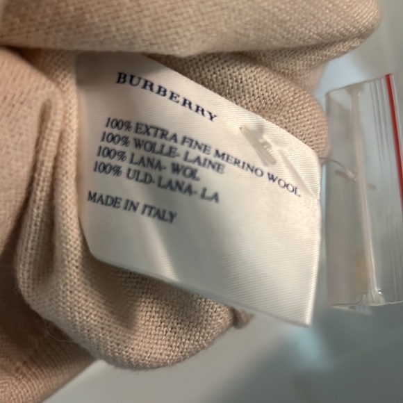 Burberry Extra Fine Merino Wool Golf Sweater Size L - Picture 5 of 11